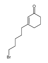 3-(5-Bromopentyl)-2-cyclohexen-1-one结构式