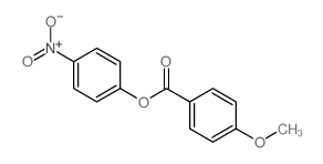 4-甲氧基苯甲酸 4-硝基苯酯结构式