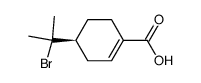 (S)-8-bromo-p-menthen-(1)-oic acid-(7)结构式