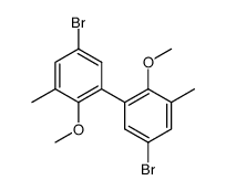 5,5'-dibromo-2,2'-dimethoxy-3,3'-dimethylbiphenyl Structure