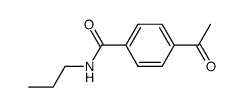 p-Acetylbenzoesaeure-n-propylamid结构式