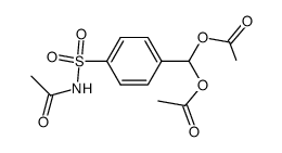 (4-(N-acetylsulfamoyl)phenyl)methylene diacetate Structure