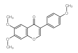4',6,7-三甲氧基异黄酮结构式