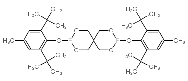 双(2,6-二叔丁基-4-甲基苯基)季戊四醇二磷酸酯结构式