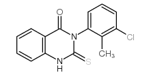 3-(3-氯-4-甲基苯基)-2-硫基氧代-2,3-二氢-4(1h)-喹唑啉酮结构式