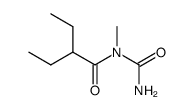 N-(2-ethylbutanoyl)-N-methylurea结构式