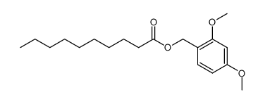 2,4-dimethoxybenzyl decanoate结构式