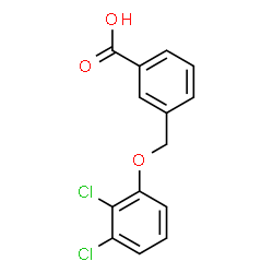 3-(2,3-DICHLORO-PHENOXYMETHYL)-BENZOIC ACID结构式