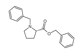 (S)-N-benzyl-O-benzylpyrrolidine-2-carboxylate结构式