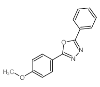 1,3,4-Oxadiazole,2-(4-methoxyphenyl)-5-phenyl- structure