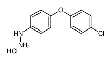 (4-(4-Chlorophenoxy)phenyl)hydrazine hydrochloride Structure