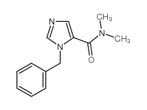 N, N-二甲基-1-苄基-1H-咪唑-5-甲酰胺结构式
