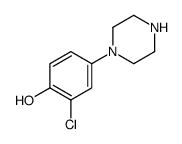 1-(3-氯-4-羟基苯基)哌嗪结构式