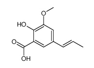 2-hydroxy-3-methoxy-5-ξ-propenyl-benzoic acid结构式