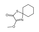 3-methoxy-1-thia-4-azaspiro[4.5]dec-3-en-2-one结构式