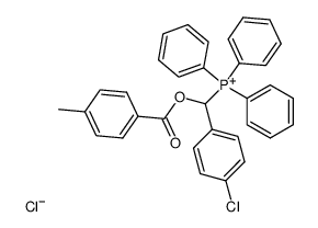 ((4-Chlorphenyl)(4-methylbenzoyloxy)methyl)triphenylphosphonium-chlorid结构式