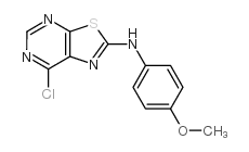 (7-氯噻唑并[5,4-d]嘧啶-2-基)-(4-甲氧基苯基)胺结构式