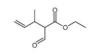 2-formyl-3-methyl-pent-4-enoic acid ethyl ester结构式