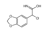 2-(1,3-苯并二氧代l-5-基)-2-氯乙酰胺结构式