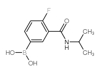 (4-Fluoro-3-(isopropylcarbamoyl)phenyl)boronic acid Structure