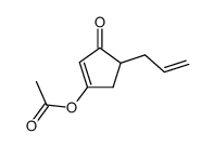 3-acetoxy-5-prop-2-enylcyclopent-2-en-1-one结构式