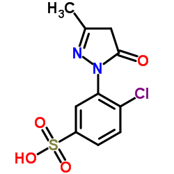1-(2'-Chloro-5'-sulfophenyl)-3-methyl-5-pyrazolone Structure