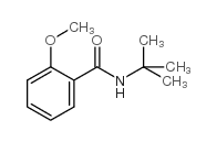 N-叔丁基-2-甲氧基苯甲酰胺结构式