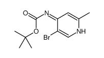 tert-butyl N-(5-bromo-2-methylpyridin-4-yl)carbamate Structure