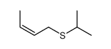 (E)-1-propan-2-ylsulfanylbut-2-ene结构式