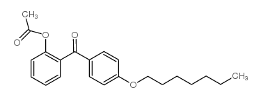 2-ACETOXY-4'-HEPTYLOXYBENZOPHENONE structure