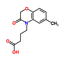 4-(2,3-DIHYDRO-6-METHYL-3-OXOBENZO[B][1,4]OXAZIN-4-YL)BUTANOIC ACID Structure