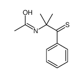 N-(2-methyl-1-phenyl-1-sulfanylidenepropan-2-yl)acetamide结构式