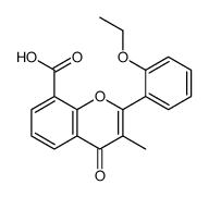 2-(2-ethoxyphenyl)-3-methyl-4-oxochromene-8-carboxylic acid Structure