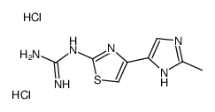 2-[4-(2-methyl-1H-imidazol-5-yl)-1,3-thiazol-2-yl]guanidine,dihydrochloride Structure