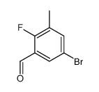 5-溴-2-氟-3-甲基苯甲醛结构式