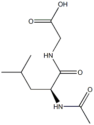 N-acetyl-(S)-leucylglycine Structure