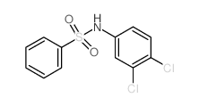 N-(3,4-Dichlorophenyl)benzenesulfonamide Structure