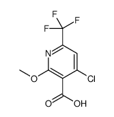 4-CHLORO-2-METHOXY-6-(TRIFLUOROMETHYL)-3-PYRIDINEC Structure