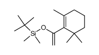 1-[1,1-dimethylethyl(dimethyl)silyloxy]ethenyl-2,6,6-trimethylcyclohexene Structure