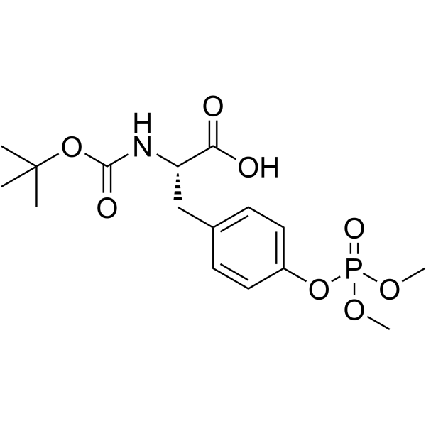 Nα-Boc-O-(二甲基磷酸基)-L-酪氨酸结构式