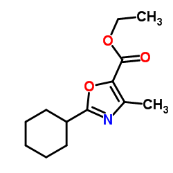 Ethyl 2-cyclohexyl-4-methyl-1,3-oxazole-5-carboxylate Structure