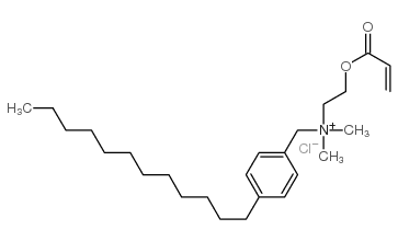 (p-dodecylbenzyl)dimethyl[2-[(1-oxoallyl)oxy]ethyl]ammonium chloride Structure