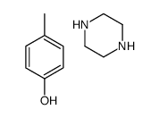 4-methylphenol,piperazine Structure