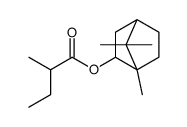 bornyl 2-methyl butyrate structure