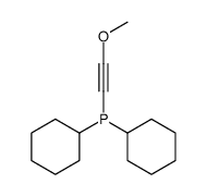dicyclohexyl(2-methoxyethynyl)phosphane Structure