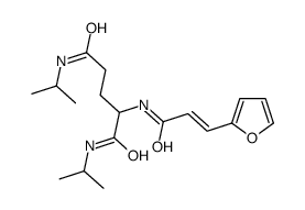 2-[[(E)-3-(furan-2-yl)prop-2-enoyl]amino]-N,N'-di(propan-2-yl)pentanediamide Structure