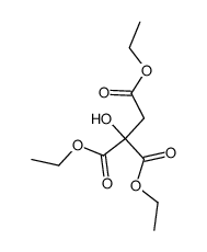 diethyl 2-ethyloxycarbonyl-2-hydroxysuccinate Structure