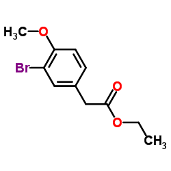 3-溴-4-甲氧基苯乙酸乙酯结构式
