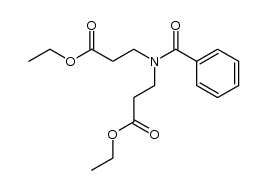 3,3'-benzoylimino-di-propionic acid diethyl ester Structure