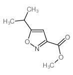 5-(丙烷-2-基)-1,2-噁唑-3-羧酸甲酯结构式
